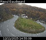 <h2>Webcam sur la D186 située sur la route d'accès à la station de ski de Risoul. Caméra située quelques centaines de mètres après le village de Risoul, entre Gaudissart-bas et Gaudissart-haut</h2>