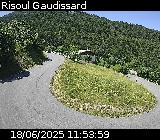 <h2>Webcam sur la D186 située sur la route d'accès à la station de ski de Risoul. Caméra située quelques centaines de mètres après le village de Risoul, entre Gaudissart-bas et Gaudissart-haut</h2>