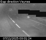 <h2>Webcam à la sortie de Gap sur la D994. Vue orientée vers Veynes</h2>