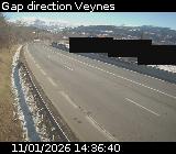 <h2>Webcam à la sortie de Gap sur la D994. Vue orientée vers Veynes</h2>