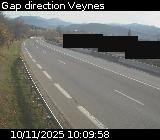 <h2>Webcam à la sortie de Gap sur la D994. Vue orientée vers Veynes</h2>