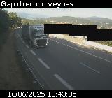 Webcam à la sortie de Gap sur la D994. Vue orientée vers Veynes