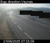 <h2>Webcam à la sortie de Gap sur la D994. Vue orientée vers Veynes</h2>