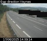 <h2>Webcam à la sortie de Gap sur la D994. Vue orientée vers Veynes</h2>