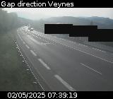 Webcam à la sortie de Gap sur la D994. Vue orientée vers Veynes