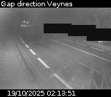Webcam à la sortie de Gap sur la D994. Vue orientée vers Veynes