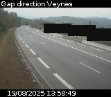<h2>Webcam à la sortie de Gap sur la D994. Vue orientée vers Veynes</h2>