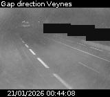 Webcam à la sortie de Gap sur la D994. Vue orientée vers Veynes