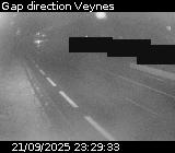 Webcam à la sortie de Gap sur la D994. Vue orientée vers Veynes