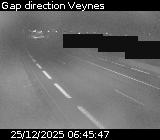 Webcam à la sortie de Gap sur la D994. Vue orientée vers Veynes