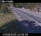 Webcam sur la D902 à hauteur de Ville-Vieille. Vue orientée vers Château Queyras