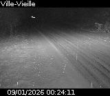 <h2>Webcam sur la D902 à hauteur de Ville-Vieille. Vue orientée vers Château Queyras</h2>