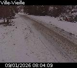 Webcam sur la D902 à hauteur de Ville-Vieille. Vue orientée vers Château Queyras