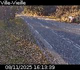 <h2>Webcam sur la D902 à hauteur de Ville-Vieille. Vue orientée vers Château Queyras</h2>