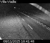 <h2>Webcam sur la D902 à hauteur de Ville-Vieille. Vue orientée vers Château Queyras</h2>