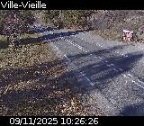 <h2>Webcam sur la D902 à hauteur de Ville-Vieille. Vue orientée vers Château Queyras</h2>