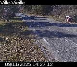 <h2>Webcam sur la D902 à hauteur de Ville-Vieille. Vue orientée vers Château Queyras</h2>