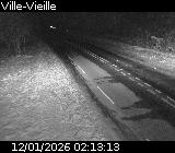 Webcam sur la D902 à hauteur de Ville-Vieille. Vue orientée vers Château Queyras
