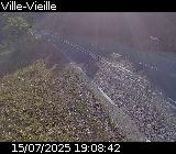 Webcam sur la D902 à hauteur de Ville-Vieille. Vue orientée vers Château Queyras