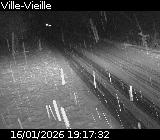 Webcam sur la D902 à hauteur de Ville-Vieille. Vue orientée vers Château Queyras