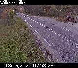 Webcam sur la D902 à hauteur de Ville-Vieille. Vue orientée vers Château Queyras