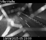 Webcam sur la D902 à hauteur de Ville-Vieille. Vue orientée vers Château Queyras