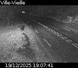 <h2>Webcam sur la D902 à hauteur de Ville-Vieille. Vue orientée vers Château Queyras</h2>