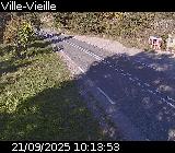 <h2>Webcam sur la D902 à hauteur de Ville-Vieille. Vue orientée vers Château Queyras</h2>