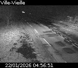 Webcam sur la D902 à hauteur de Ville-Vieille. Vue orientée vers Château Queyras