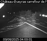 Webcam au début de la D947 au niveau du carrefour de l'Estéyère, proche de la jonction avec la D902 à Château Queyras