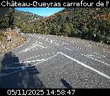 Webcam au début de la D947 au niveau du carrefour de l'Estéyère, proche de la jonction avec la D902 à Château Queyras