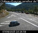 Webcam au début de la D947 au niveau du carrefour de l'Estéyère, proche de la jonction avec la D902 à Château Queyras