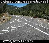 <h2>Webcam au début de la D947 au niveau du carrefour de l'Estéyère, proche de la jonction avec la D902 à Château Queyras</h2>