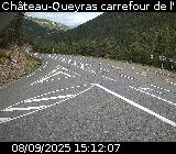 <h2>Webcam au début de la D947 au niveau du carrefour de l'Estéyère, proche de la jonction avec la D902 à Château Queyras</h2>