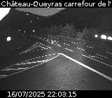 Webcam au début de la D947 au niveau du carrefour de l'Estéyère, proche de la jonction avec la D902 à Château Queyras