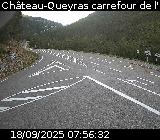 Webcam au début de la D947 au niveau du carrefour de l'Estéyère, proche de la jonction avec la D902 à Château Queyras