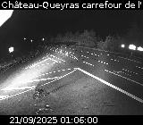 Webcam au début de la D947 au niveau du carrefour de l'Estéyère, proche de la jonction avec la D902 à Château Queyras