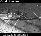 Webcam du col du Lautaret sur la D1091, au niveau du plus haut col français ouvert à la circulation automobile en hiver