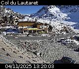 Webcam du col du Lautaret sur la D1091, au niveau du plus haut col français ouvert à la circulation automobile en hiver