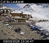Webcam du col du Lautaret sur la D1091, au niveau du plus haut col français ouvert à la circulation automobile en hiver