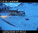 Webcam du col du Lautaret sur la D1091, au niveau du plus haut col français ouvert à la circulation automobile en hiver