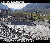 Webcam du col du Lautaret sur la D1091, au niveau du plus haut col français ouvert à la circulation automobile en hiver