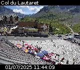 Webcam du col du Lautaret sur la D1091, au niveau du plus haut col français ouvert à la circulation automobile en hiver