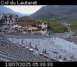 Webcam du col du Lautaret sur la D1091, au niveau du plus haut col français ouvert à la circulation automobile en hiver