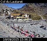 Webcam du col du Lautaret sur la D1091, au niveau du plus haut col français ouvert à la circulation automobile en hiver