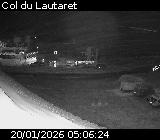 Webcam du col du Lautaret sur la D1091, au niveau du plus haut col français ouvert à la circulation automobile en hiver