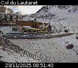Webcam du col du Lautaret sur la D1091, au niveau du plus haut col français ouvert à la circulation automobile en hiver
