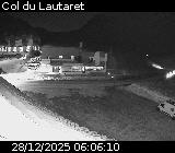 Webcam du col du Lautaret sur la D1091, au niveau du plus haut col français ouvert à la circulation automobile en hiver