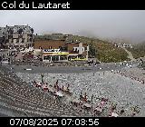 Webcam du col du Lautaret sur la D1091, au niveau du plus haut col français ouvert à la circulation automobile en hiver
