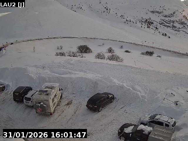 <h2>Caméra routière France - D1091, Parking du Col du Lautaret entre Grenoble et Briançon</h2>